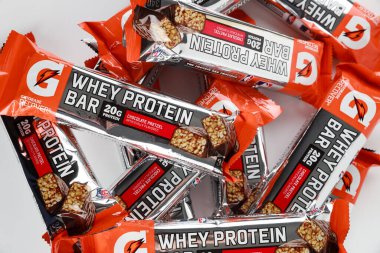 8 Ocak 2022. New York, ABD. Gatorade 'den çubuk krakerlerle çikolatalı süt..