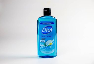 February 7, 2022 Spartanburg SC, USA. With Dial liquid hand soap, the skin is gently cleansed.