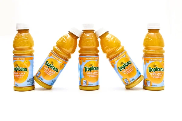 Ledna2023 Spartanburg Usa Obsahuje 100 Pomerančový Džus Vitamín Tropicany — Stock fotografie