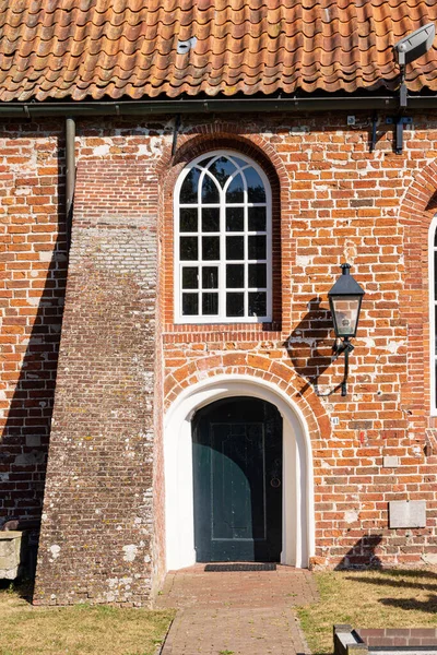 Marum Pays Bas Septembre 2022 Entrée Église Avec Cimetière Marum — Photo