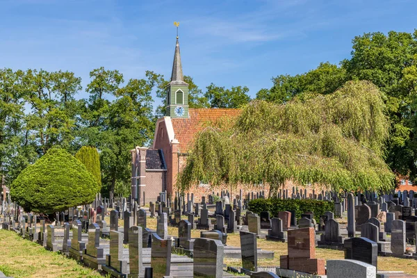 Nuis Netherlands September 2022 Roman Gothic Church Graveyard Nuis Municipality — Stock Photo, Image