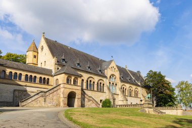 Goslar, Almanya - 12 Eylül 2022: Goslar Unesco İmparatorluk Sarayı Goslar Harz, Almanya 'da Aşağı Saksonya