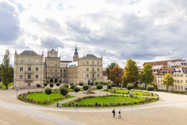 Coburg, Almanya - 16 Eylül 2022: Ehrenburg Palce Yukarı Franconia 'daki Coburg antik kenti, Almanya' daki Bavyera