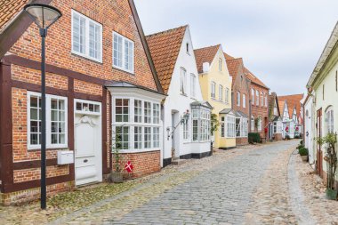 Cityscape of picturesque hanseatic village Tonder in Southern Denmark