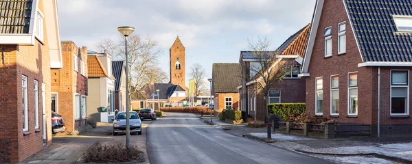 Tolbert, The Netherlands - January 21, 2023: Cityscape of village Tolbert municipality Westerkwartier in Groningen province in the Netherlands
