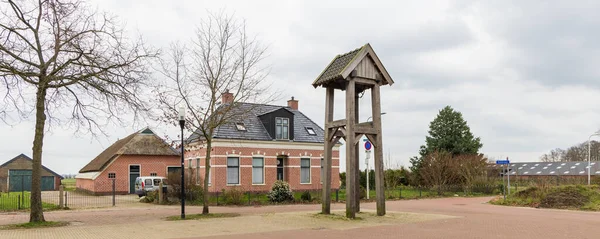 Onnen Netherlands March 2023 Wooden Bell Tower Traditional House Village — 스톡 사진
