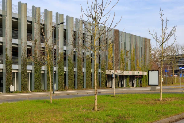 Den Bosch Netherlands Februari 2023 Green Sustainable Parking Transferium Deutersestraat — Stock Photo, Image