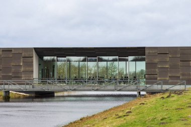 Heerenveen, Hollanda - 17 Şubat 2023: Hollanda 'nın Heerenveen Friesland ilindeki Belvedere Müzesi ile Oranjewoud' u emlak ve park