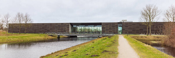 Heerenveen, The Netherlands - Februari 17, 2023: Estate and park Oranjewoud with museum Belvedere in Heerenveen Friesland province in The Netherlands