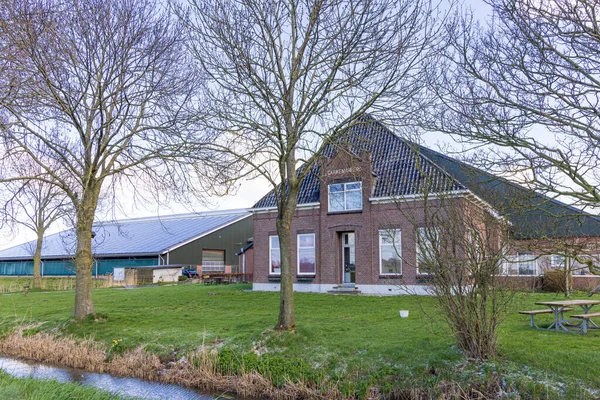 Голландия Марта 2023 Года Большой Усадебный Фермерский Дом Территории Муниципалитета — стоковое фото