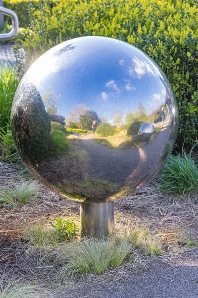 Balles Miroirs Dans Jardin Parc Fitzgeralds Dans Province Cork Munster — Photo