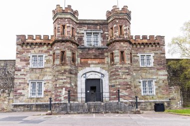 Cork, İrlanda - 16 Nisan 2023: İrlanda 'nın Munster bölgesindeki Cork' taki Cork CIty Hapishanesi Müzesi