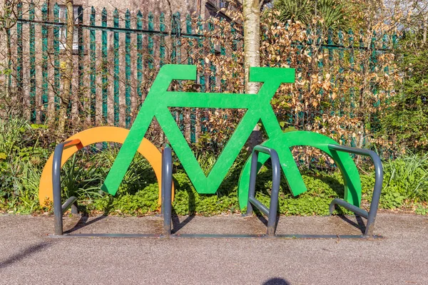 Cork Ireland April 2023 Modern Bicycle Stand Fitzgeralds Park Cork — Stock Photo, Image