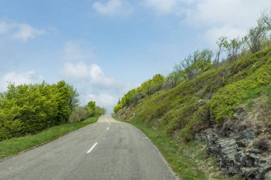 Fransa 'nın Vosges bölgesinde Cretes Çevre Yolu