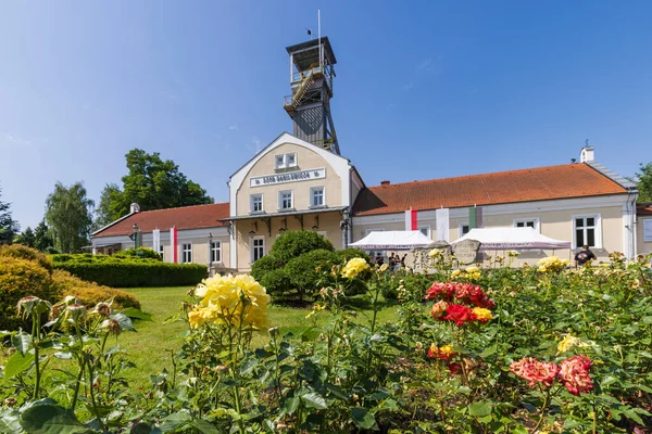 stock image Wieliczka , Poland - July 19, 2023: Main building and park of Wieliczka Salt mine near Cracow in Poland