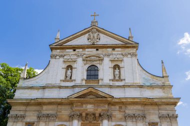 Krakow, Polonya - 18 Temmuz 2023: Aziz Peter ve Paul Kilisesi Polonya 'nın Krakow Malopolska bölgesinde
