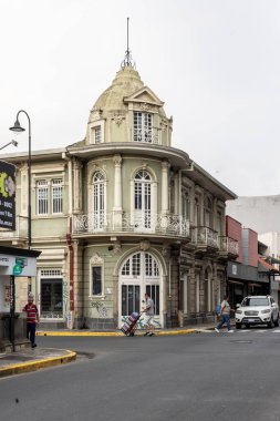 San Jose, Kosta Rika - 26 Mart 2024: Kosta Rika 'da eski ve güzel bir yerleşim yeri olan San Jose şehri