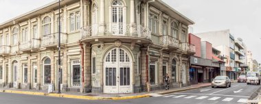 San Jose, Kosta Rika - 26 Mart 2024: Kosta Rika 'da eski ve güzel bir yerleşim yeri olan San Jose şehri