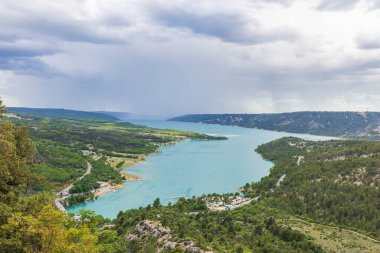 Sainte-Croix Gölü, Verdon Boğazı, Verdon Gorge Alpes-Cote dAzur, Provence, Fransa,