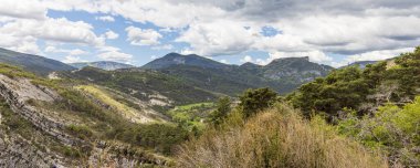 Scenic view Gorges du Verdon from Point Sublime , Grand Canyon Aiguines in Provence, France. clipart