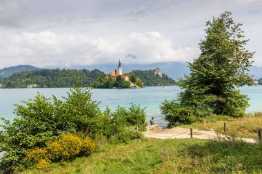 Slovenya 'nın Gorenjska bölgesinde bulunan Bled şehrinin manzarası resimli Bled adası ve şatosuyla ünlüdür.