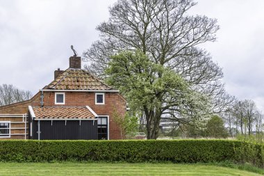 19. yüzyılın başından itibaren Leens Hollanda 'daki Verhildersum' da tarımsal tarlalarla çevrili küçük bir işçi evi.
