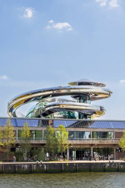 View at Fenix museum an art museum about migration opend in may 2025 in Rotterdam port city in South-Holland the Netherlands