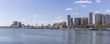 Rotterdam , The Netherlands - May 9, 2025: Skyline of Katendrecht a peninsula in Rotterdam port city in South-Holland the west of the Netherlands