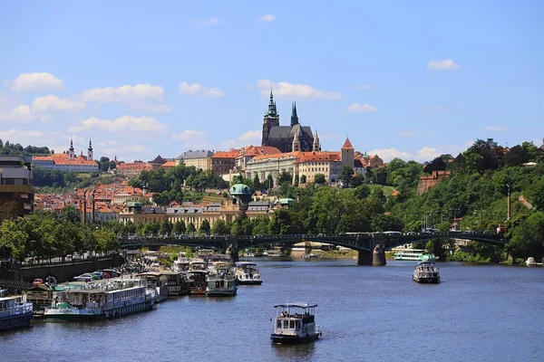 Castello Praga Sulla Moldava — Foto Stock