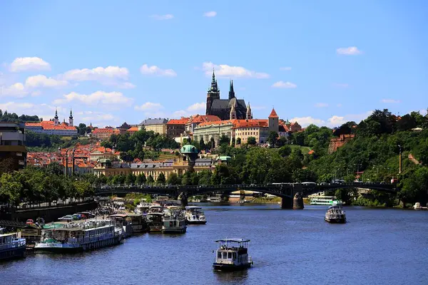 Castelo Praga Sobre Vltava — Fotografia de Stock