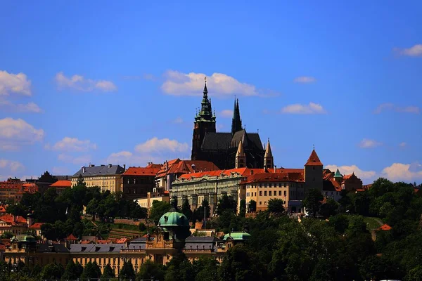 Κάστρο Της Πράγας Κύριο Σύμβολο Της Τσεχικής Δημοκρατίας — Φωτογραφία Αρχείου