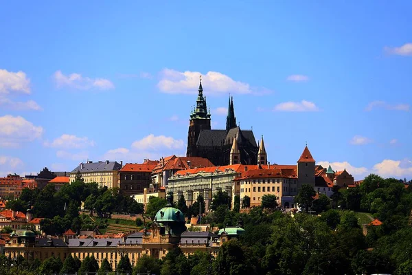 Κάστρο Της Πράγας Κύριο Σύμβολο Της Τσεχικής Δημοκρατίας — Φωτογραφία Αρχείου