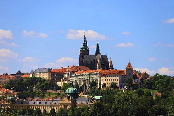 Prags Slott Som Tjeckiens Viktigaste Symbol Stockfoto
