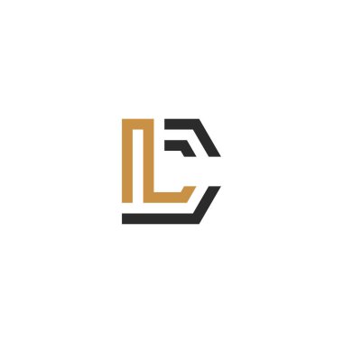 CL, LC, L AND C Abstract initial monogram letter alphabet logo design