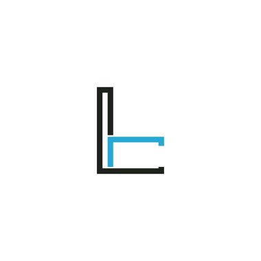 Creative abstract letter LC logo design. Linked letter CL logo design.