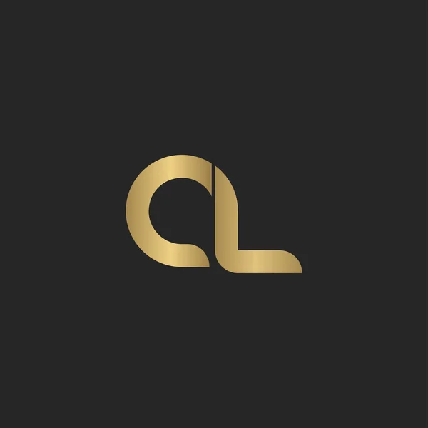 Diseño Logotipo Carta Abstracta Creativa Carta Vinculada Logo Design — Archivo Imágenes Vectoriales
