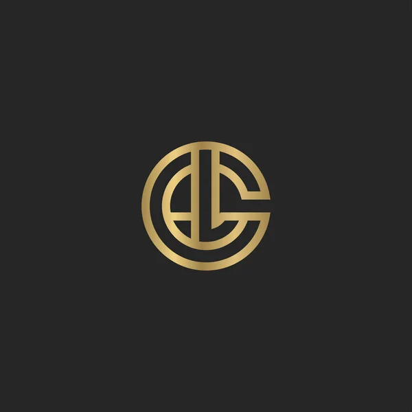 Projeto Inicial Abstrato Logotipo Alfabeto Letra Monograma Vetores De Stock Royalty-Free