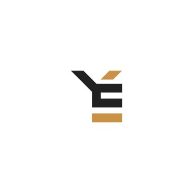 EY, YE, E AND Y Abstract initial monogram letter alphabet logo design