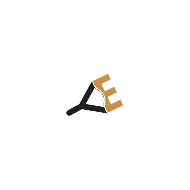 Creative abstract letter YE logo design. Linked letter EY logo design.