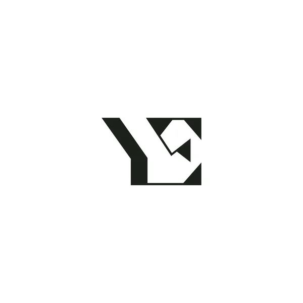 創造的な抽象的な手紙目のロゴデザイン リンク文字 Eyロゴデザイン — ストックベクタ