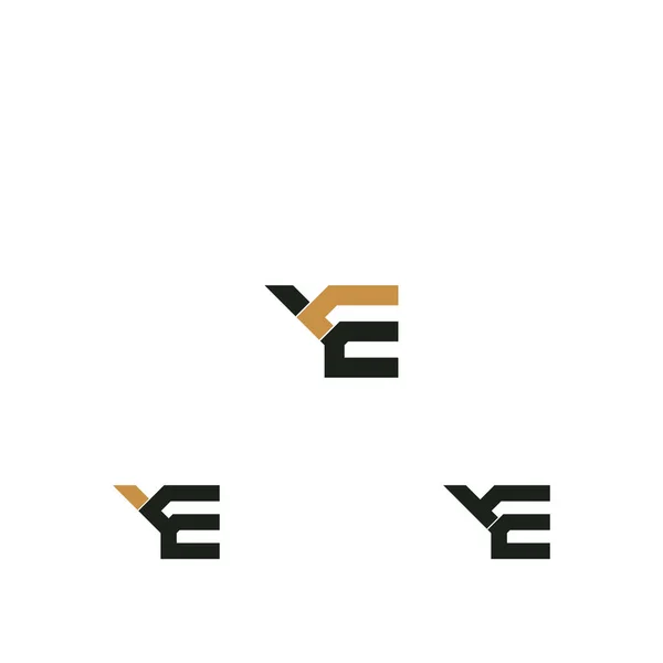 Lettere Creative Astratte Logo Design Lettere Collegate Logo Design — Vettoriale Stock
