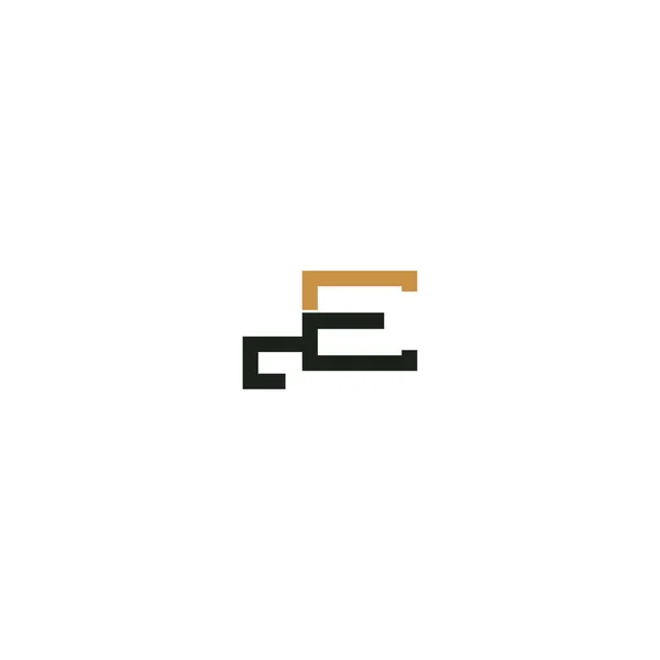 Streszczenie Projektu Logotypu Alfabetu Literowego — Wektor stockowy