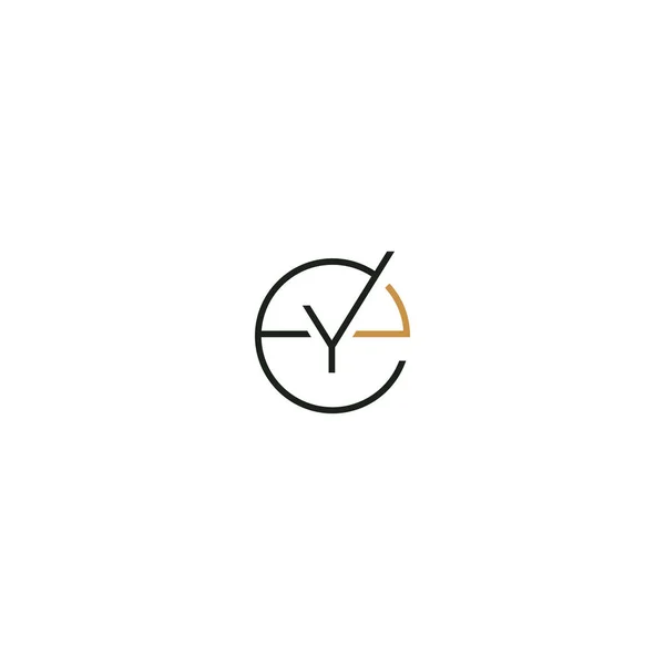 Abstract Iniziale Monogramma Lettera Alfabeto Logo Design — Vettoriale Stock