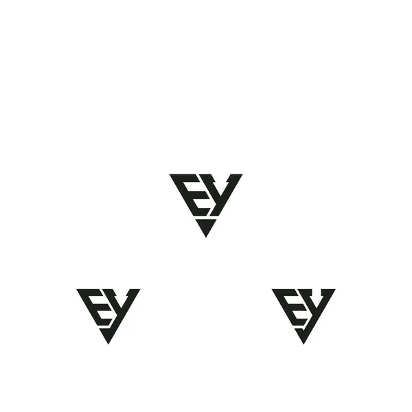 抽象初期の文字の文字のアルファベットのロゴのデザイン — ストックベクタ