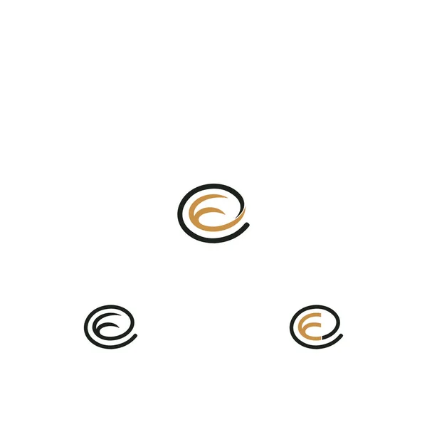 Abstract Monogramă Inițială Literă Alfabet Logo Design — Vector de stoc
