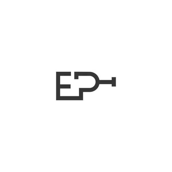 Abstrait Initiale Lettre Monogramme Alphabet Logo Design — Image vectorielle