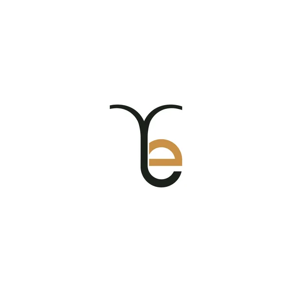 Alfabet Initialen Logo — Stockvector