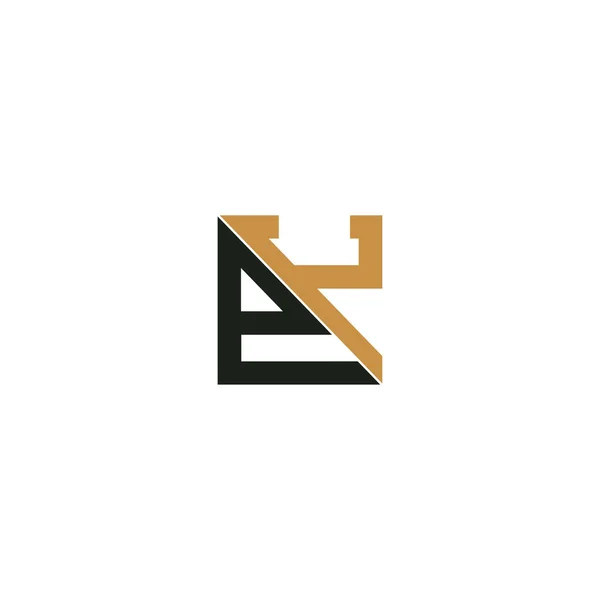 Alphabet Initials Logo — Archivo Imágenes Vectoriales