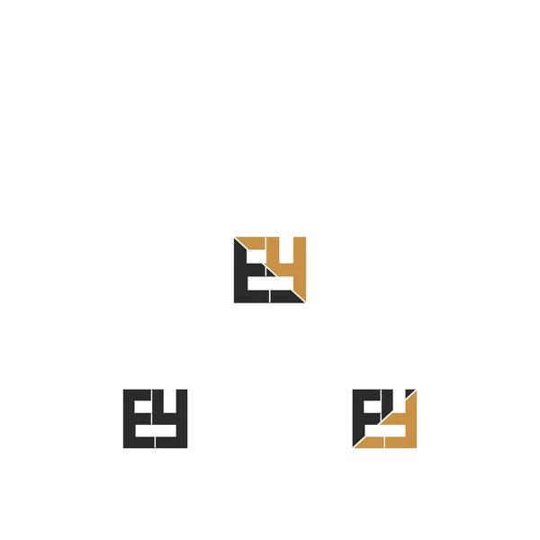 Alphabet Initials Logo — Archivo Imágenes Vectoriales