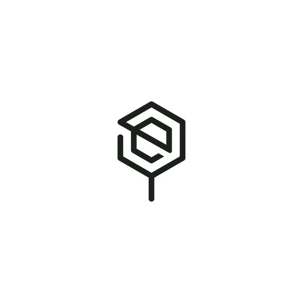 Alphabet Initials Logo — Stockvector